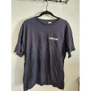 Vintage CAPCOM T-Shirt Video Game promo Black CAPCOM.com promo XL RARE